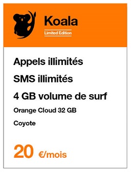 Orange belgique koala limited edition