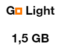 Abonnement orange go light 1 5GB