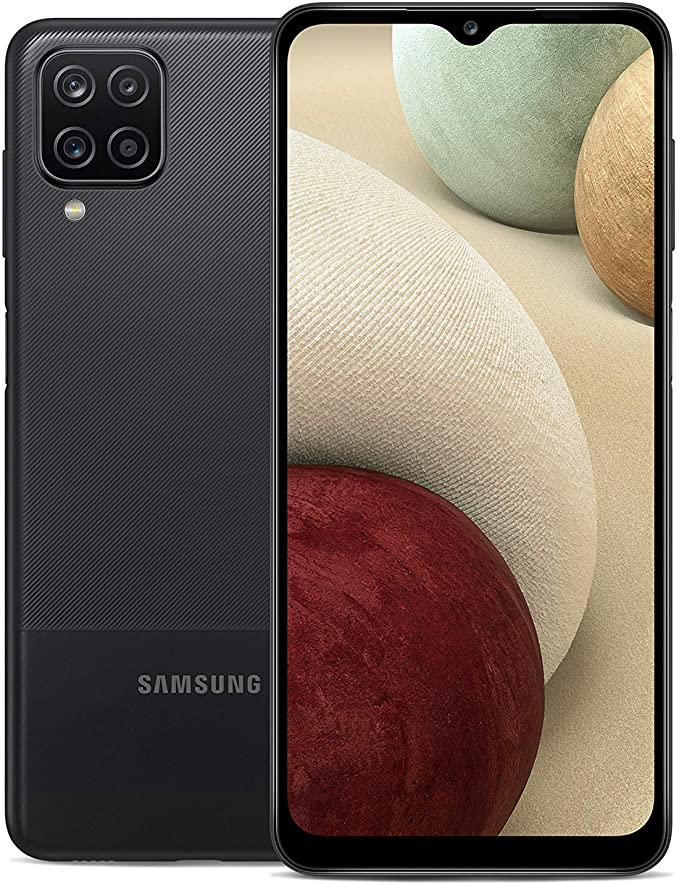 Samsung Galaxy A12 zwart met abonnement Orange, en