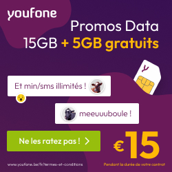 Promo - +5 GB de data gratuit chaque mois